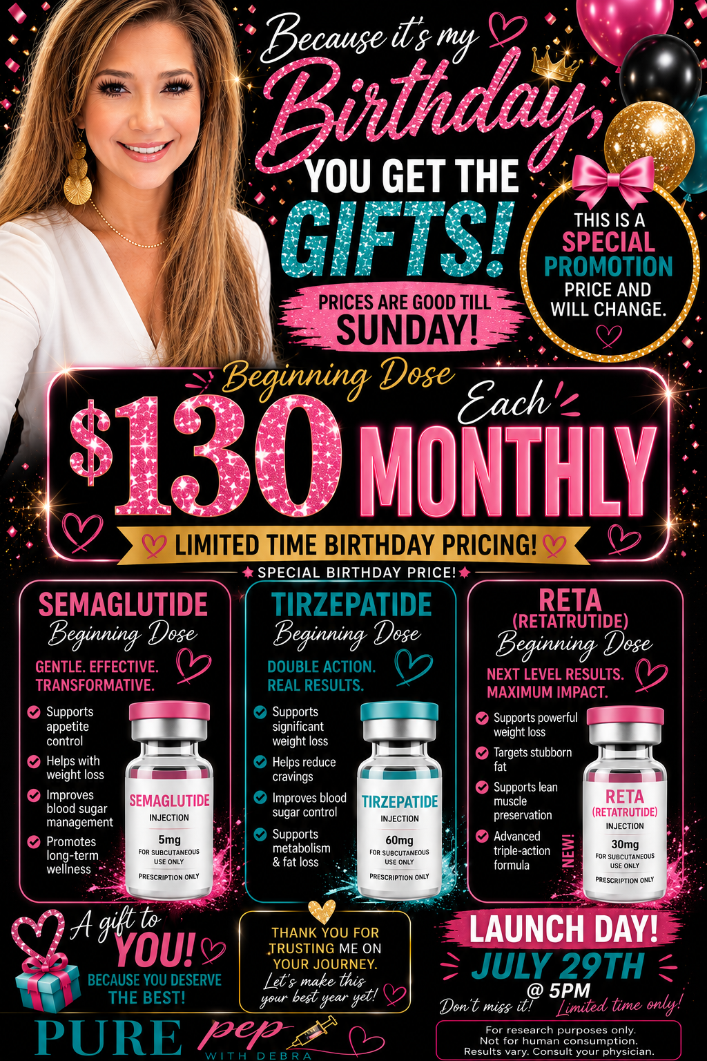 SPECIAL BIRTHDAY PRICE